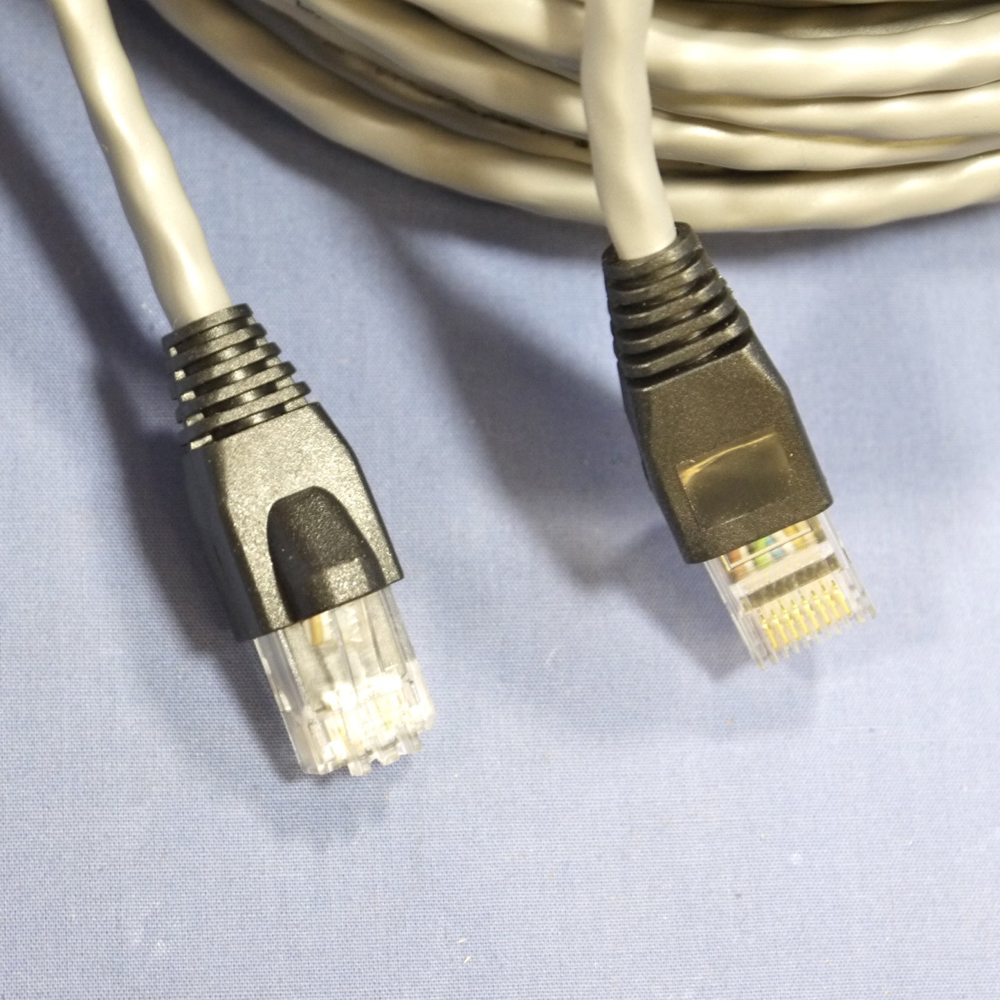 25 Leviton Gray Cat 5e 100 Ft Ethernet LAN Patch Cords Network Cables 5G455-100G