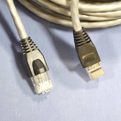 25 Leviton Gray Cat 5e 100 Ft Ethernet LAN Patch Cords Network Cables 5G455-100G