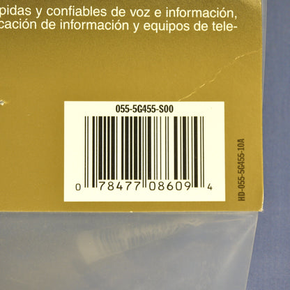 Leviton 5G455-100G Gray Cat5e 100ft Ethernet Cable Data Patch Cord Network Boot