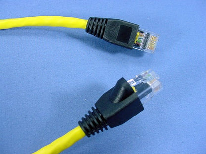 Leviton 5G455-10Y Yellow Cat5e 10ft Ethernet Cable Data Patch Cord Network Boot