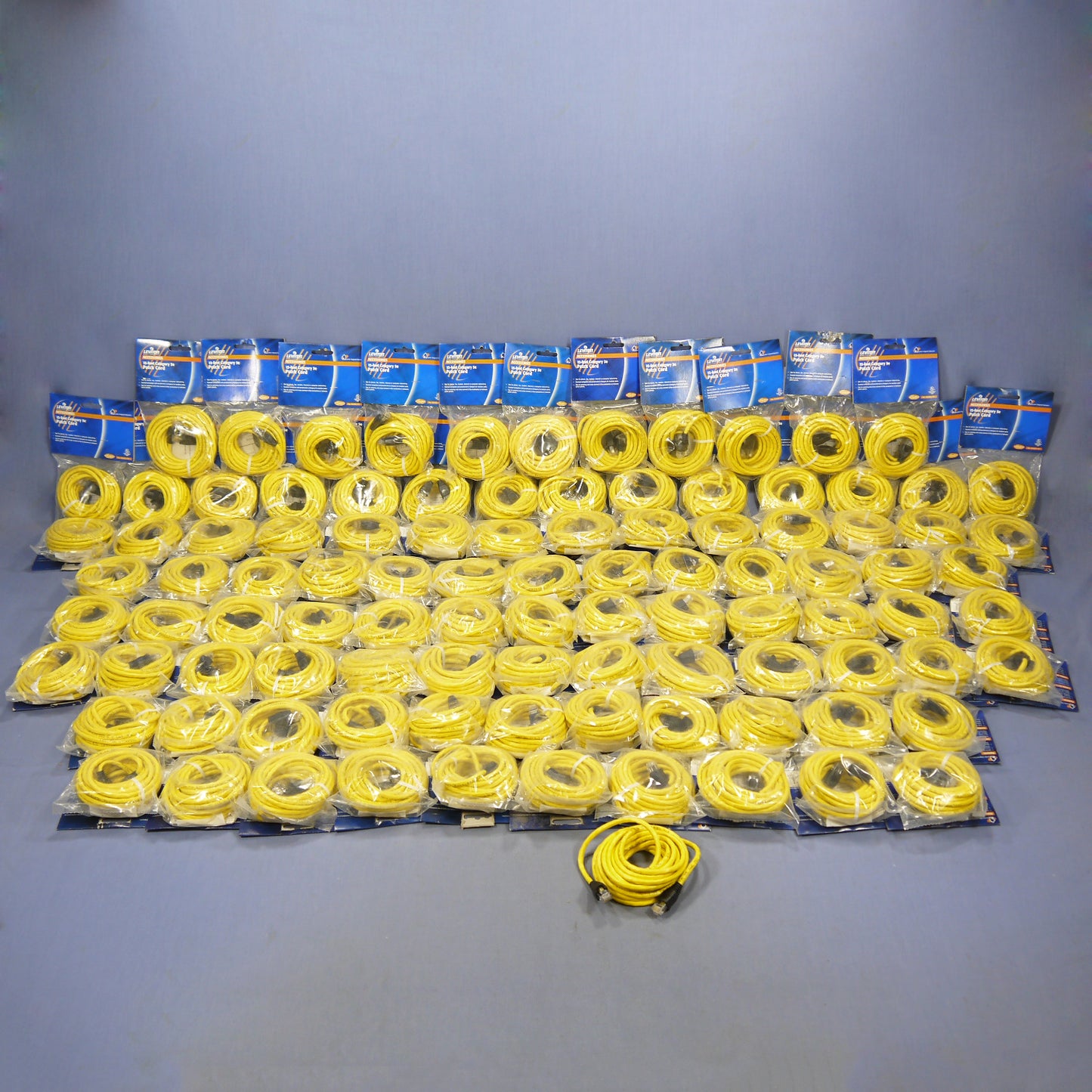 Leviton 5G455-15Y Yellow Ethernet 15ft Cable Data Patch Cords Network Boot 100pk