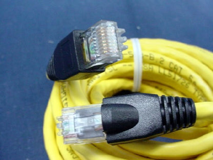 Leviton 5G455-15Y Yellow Cat5e 15ft Ethernet Cable Data Patch Cords Network 5pcs