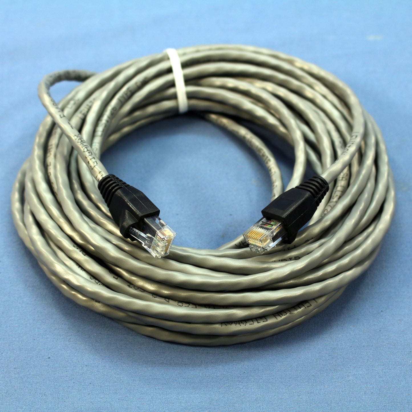 Leviton 5G455-25G Gray Cat5e 25ft Ethernet Cable Data Patch Cord Network Booted