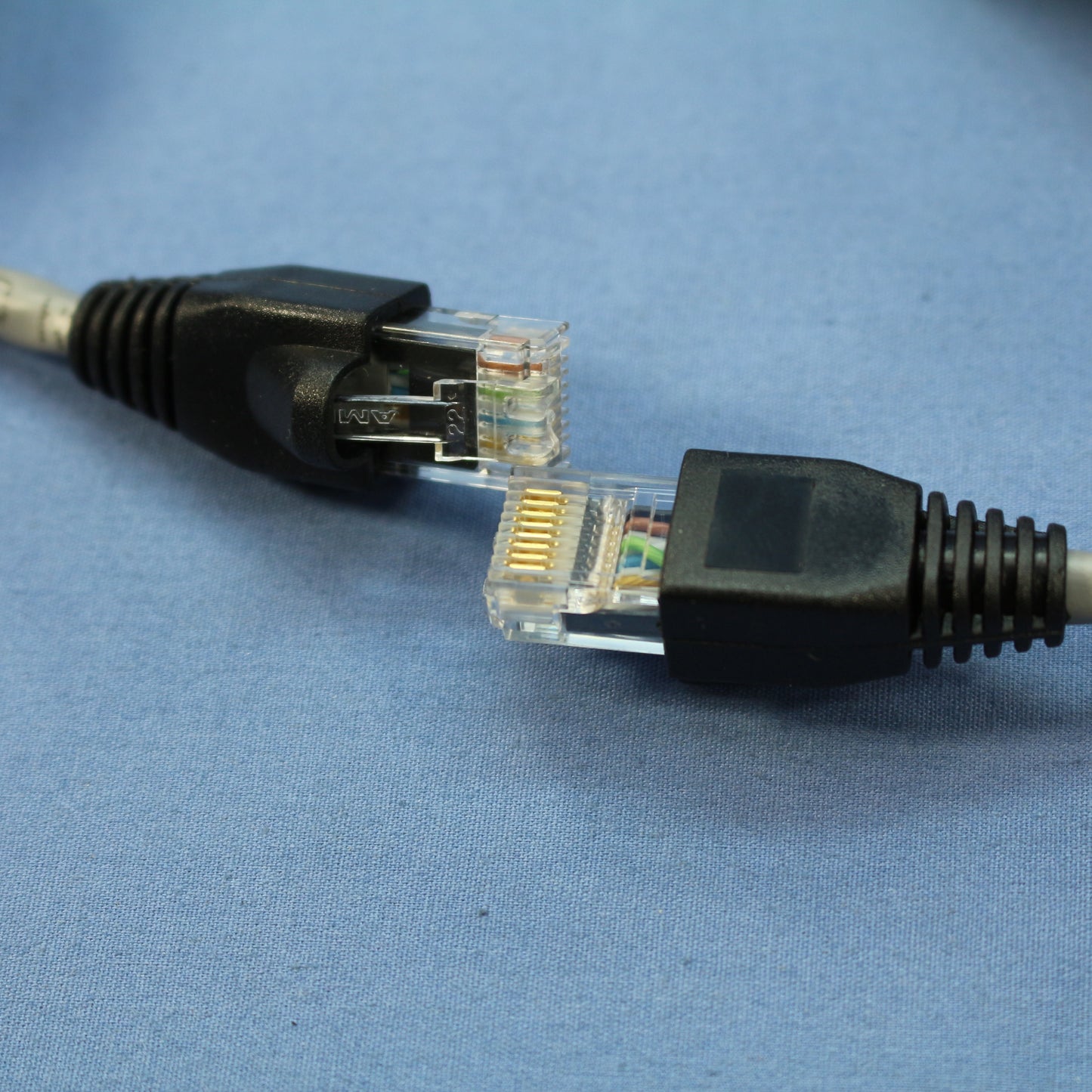 Leviton 5G455-25G Gray Cat 5e 25' Ethernet Patch Cord Network Cables Booted 4pcs