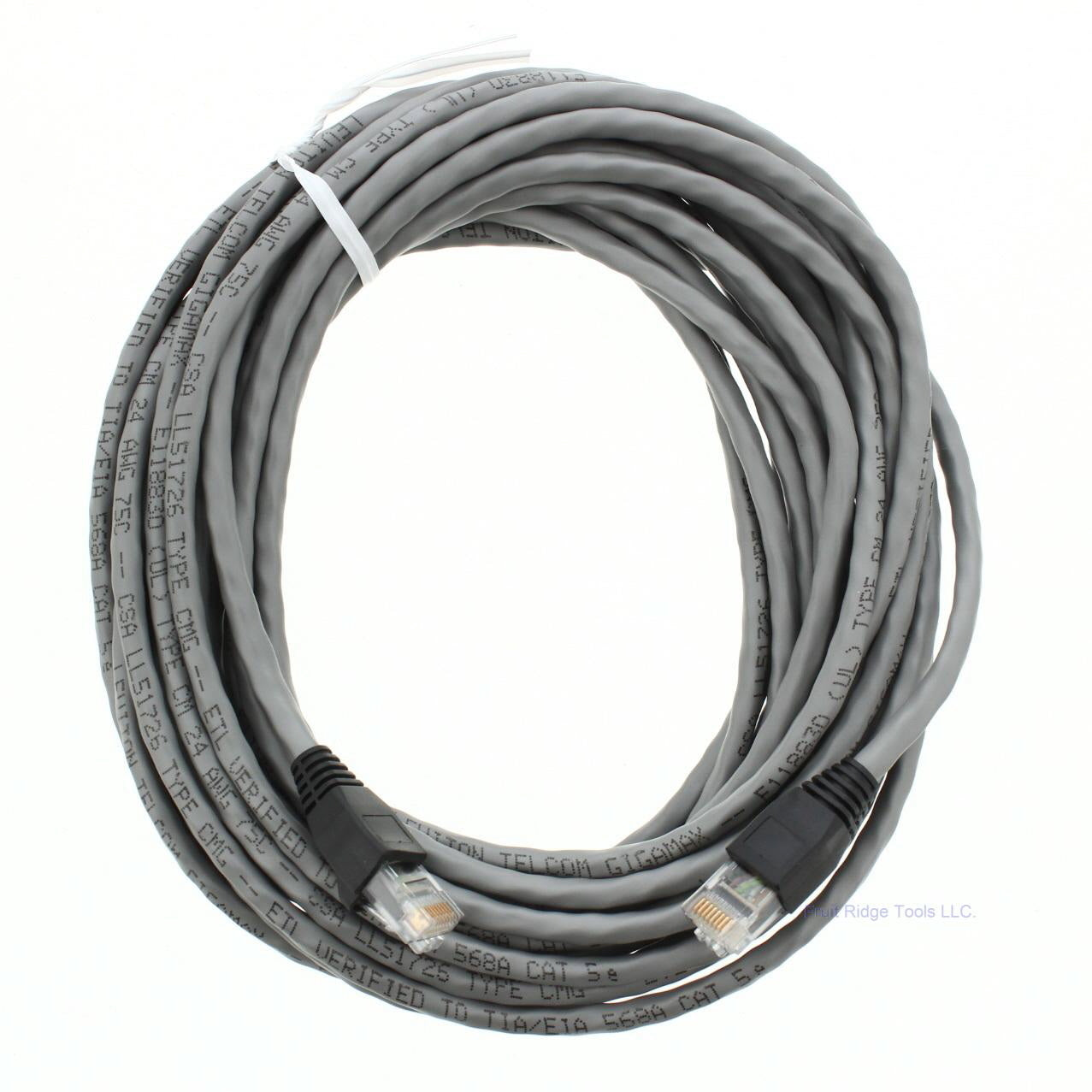 Leviton 5G455-25S Silver Cat5e 25ft Ethernet Cable Data Patch Cord Network Boot