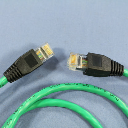 Leviton 5G455-3G Green Cat5e 3ft Ethernet Cable Data Patch Cord Network Booted