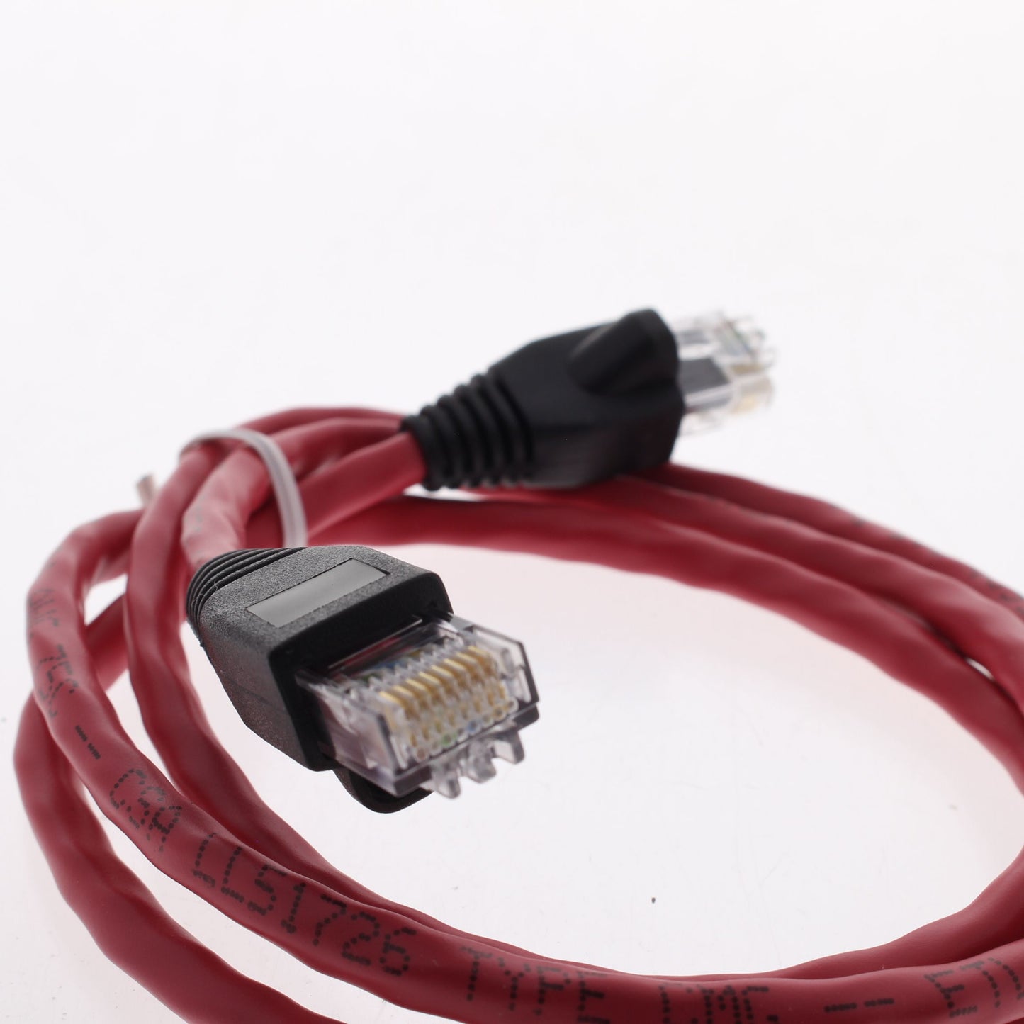 Leviton 5G455-3R Red Cat5e 3ft Ethernet Cable LAN Data Patch Cord Network Booted