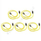 Leviton 5G455-3YW Yellow Cat5e 3ft Ethernet Cable Data Patch Cords Network 5pcs