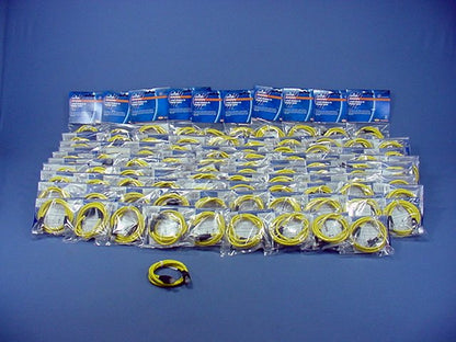 Leviton 5G455-3YW Yellow Cat 5e 3' Ethernet LAN Patch Cord Network Cables 100pcs