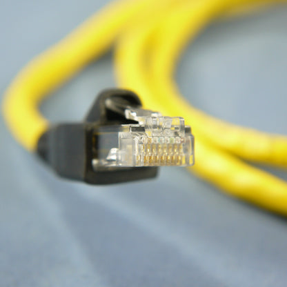 Leviton 5G455-3YW Yellow Cat5e 3ft Ethernet Cable Data Patch Cord Network Booted