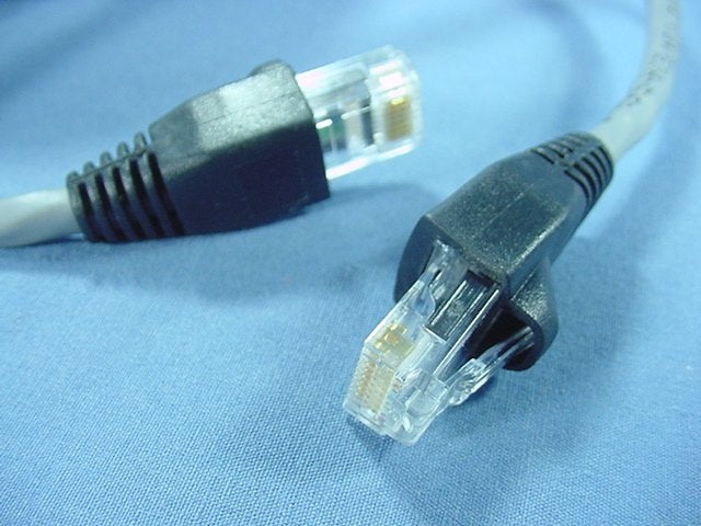 Leviton 5G455-50G Gray Cat 5e 50' Ethernet LAN Patch Cords Network Cables 25pcs