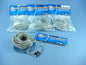 Leviton 5G455-50G Gray Cat 5e 50' Ethernet Patch Cord Network Cables Booted 4pcs