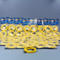 Leviton 5G455-7YW Yellow Cat 5e 7' Ethernet LAN Patch Cord Network Cables 50pcs