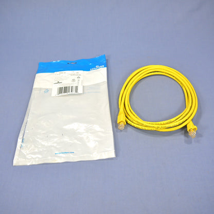 Leviton Yellow Cat 5e 10 Ft Ethernet Patch Cord Network Cable Booted 5G460-10Y