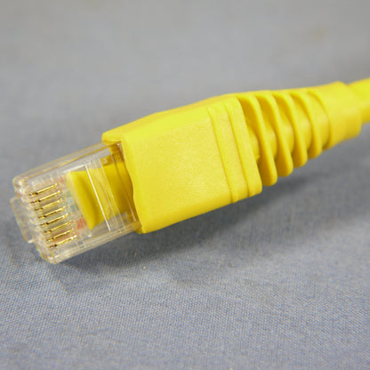 Leviton 5G460-15Y Yellow Cat5e Ethernet Cable 15ft Data Patch Cord Network Boot