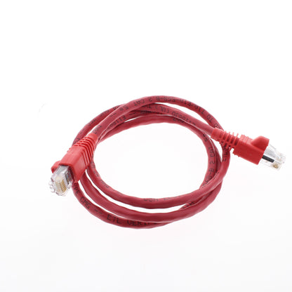 Leviton Red Cat 5e 3 Ft Ethernet Patch Cord Network Cable Booted Cat5e 5G460-3R