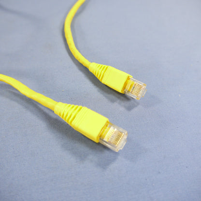 Leviton 5G460-3Y Yellow Cat5e 3ft Ethernet Cable Data Patch Cord Network Booted