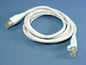 Leviton 5G460-5W White Cat5e 5ft Ethernet Cable Data Patch Cord Network Booted