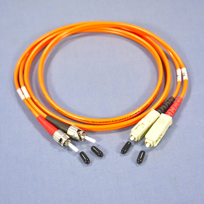 1M ST-SC Fiber Optic Uplink Multi-Mode Duplex Patch Cable Cord 5H200-M01