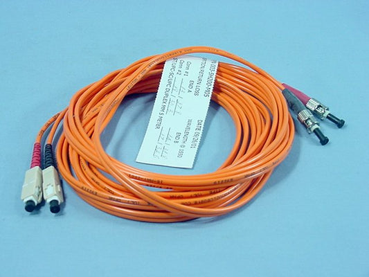 5m Duplex ST-SC Fiber Optic Uplink Patch Cable Cord Duplex Multimode 5H200-M05