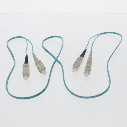 Leviton 5LDSC-M01 Green 1-Meter Fiber Optic Cable 50/125 10G SC-SC Duplex Jumper