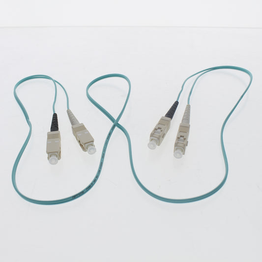 Leviton 5LDSC-M01 Green 1-Meter Fiber Optic Cable 50/125 10G SC-SC Duplex Jumper