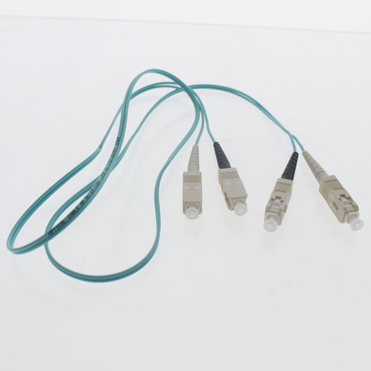 Leviton 5LDSC-M01 Green 1-Meter Fiber Optic Cable 50/125 10G SC-SC Duplex Jumper
