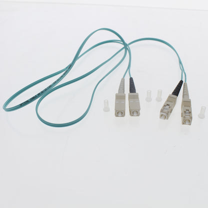 Leviton 5LDSC-M01 Green 1-Meter Fiber Optic Cable 50/125 10G SC-SC Duplex Jumper
