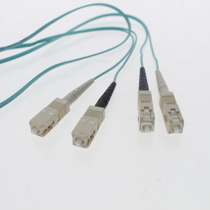 Leviton 5LDSC-M01 Green 1-Meter Fiber Optic Cable 50/125 10G SC-SC Duplex Jumper