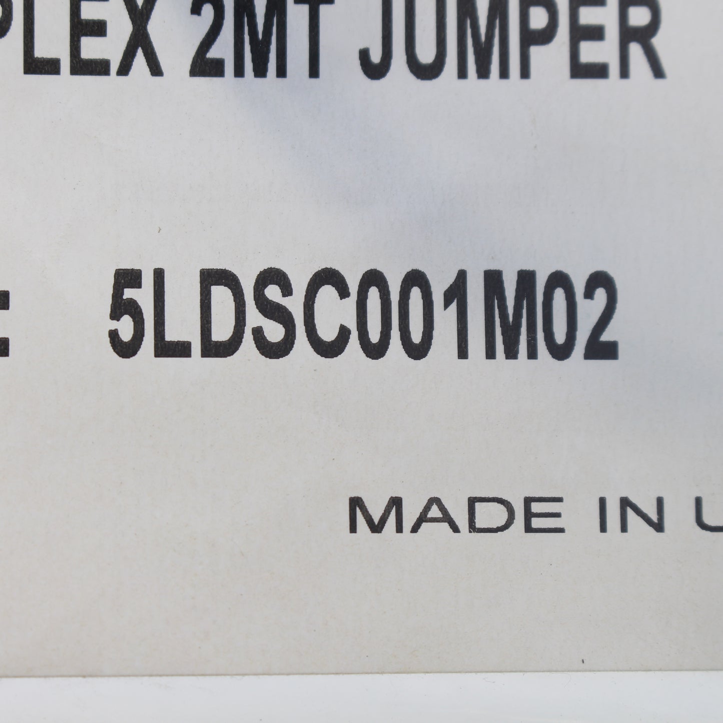 Leviton 5LDSC-M02 Green 2-Meter Fiber Optic Cable 50/125 10G SC-SC Duplex Jumper