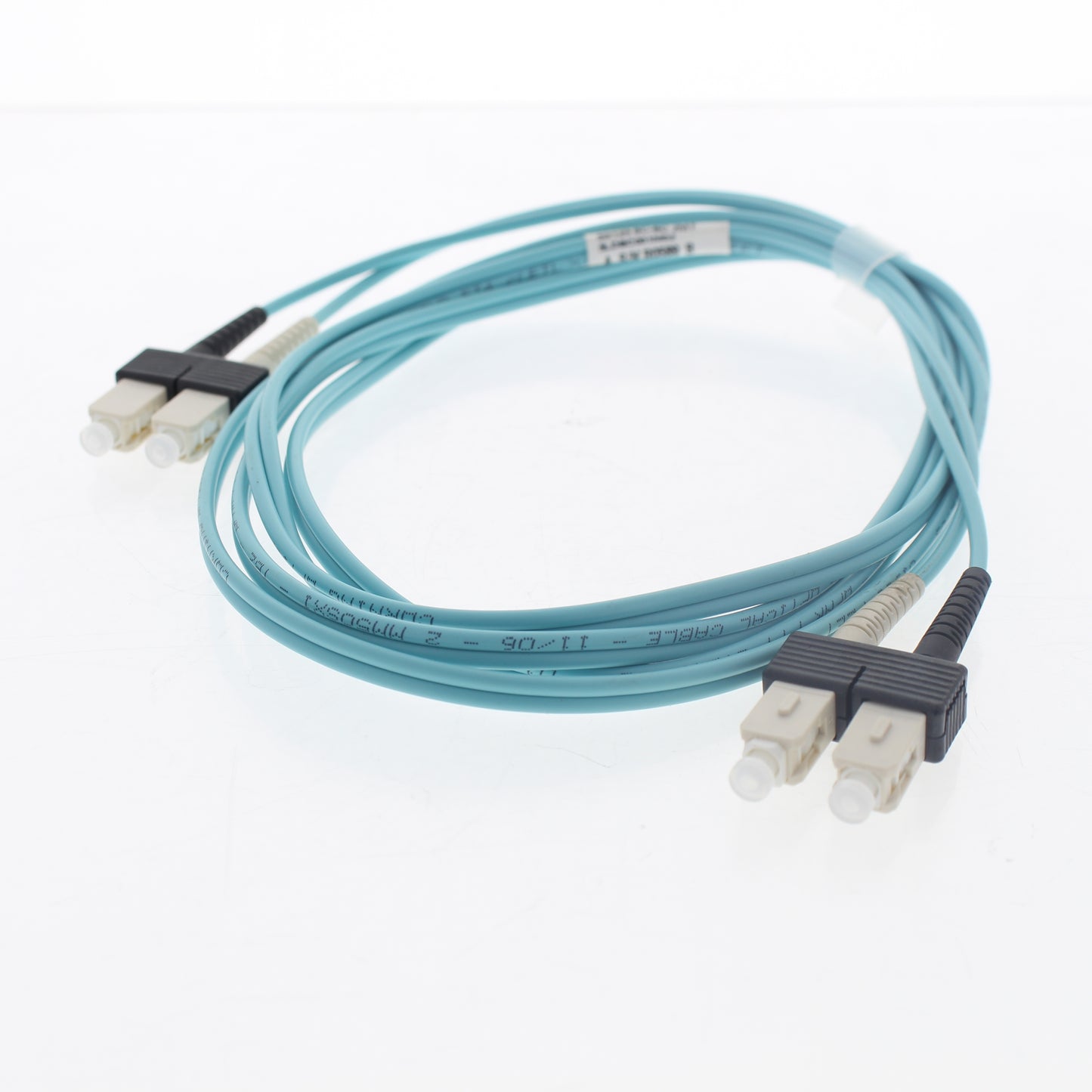 Leviton 5LDSC-M02 Green 2-Meter Fiber Optic Cable 50/125 10G SC-SC Duplex Jumper