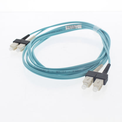 Leviton 5LDSC-M02 Green 2-Meter Fiber Optic Cable 50/125 10G SC-SC Duplex Jumper