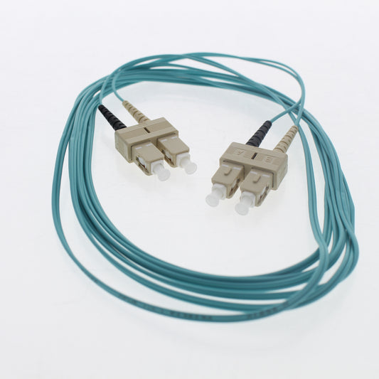 Leviton 5LDSC-M03 Green 3-Meter Fiber Optic Cable 50/125 10G SC-SC Duplex Jumper