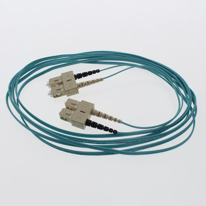 Leviton 5LDSC-M03 Green 3-Meter Fiber Optic Cable 50/125 10G SC-SC Duplex Jumper