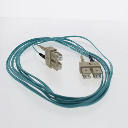 Leviton 5LDSC-M03 Green 3-Meter Fiber Optic Cable 50/125 10G SC-SC Duplex Jumper