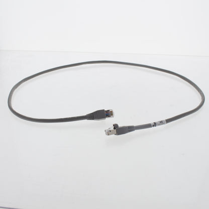 Leviton 5S460-3S Silver Cat5e 3ft Ethernet Cable Shielded LAN Network Patch Cord
