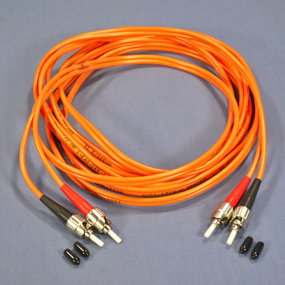 3M Duplex MM ST-ST Fiber Optic Uplink Patch Cable Cord Multi-Mode 5T200-M03