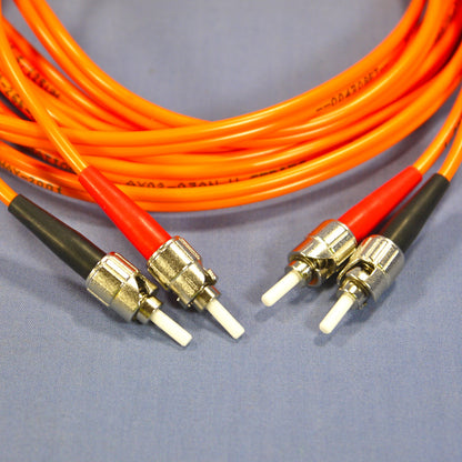 3M Duplex MM ST-ST Fiber Optic Uplink Patch Cable Cord Multi-Mode 5T200-M03