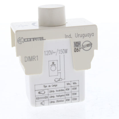Conatel 601-DIMR-11M Beige Single Pole Rotary Dimmer Switch 40W 150W Max 120V