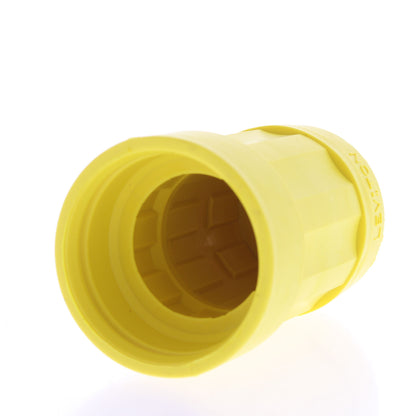 Leviton Weather Resistant Boot 15A Locking Connector Yellow 6018-Y