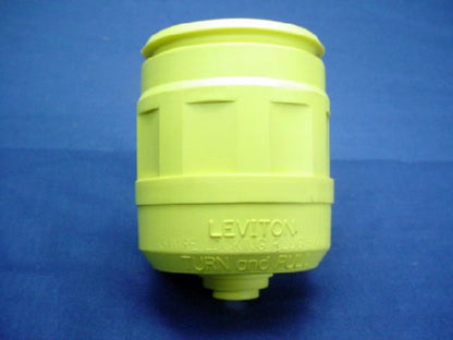 Leviton Yellow Weather Water Resistant Boot 3-Wire 20/30A Locking Plug 6031-Y