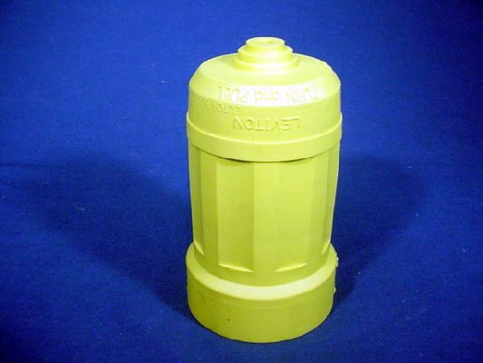 Leviton Yellow Weather Resistant Boot 3-Wire 20/30A Locking Connector 6032-Y