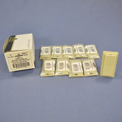 10 Leviton DHC Ivory Color Change Conversion Kit for DHC Rocker Module 6091-I