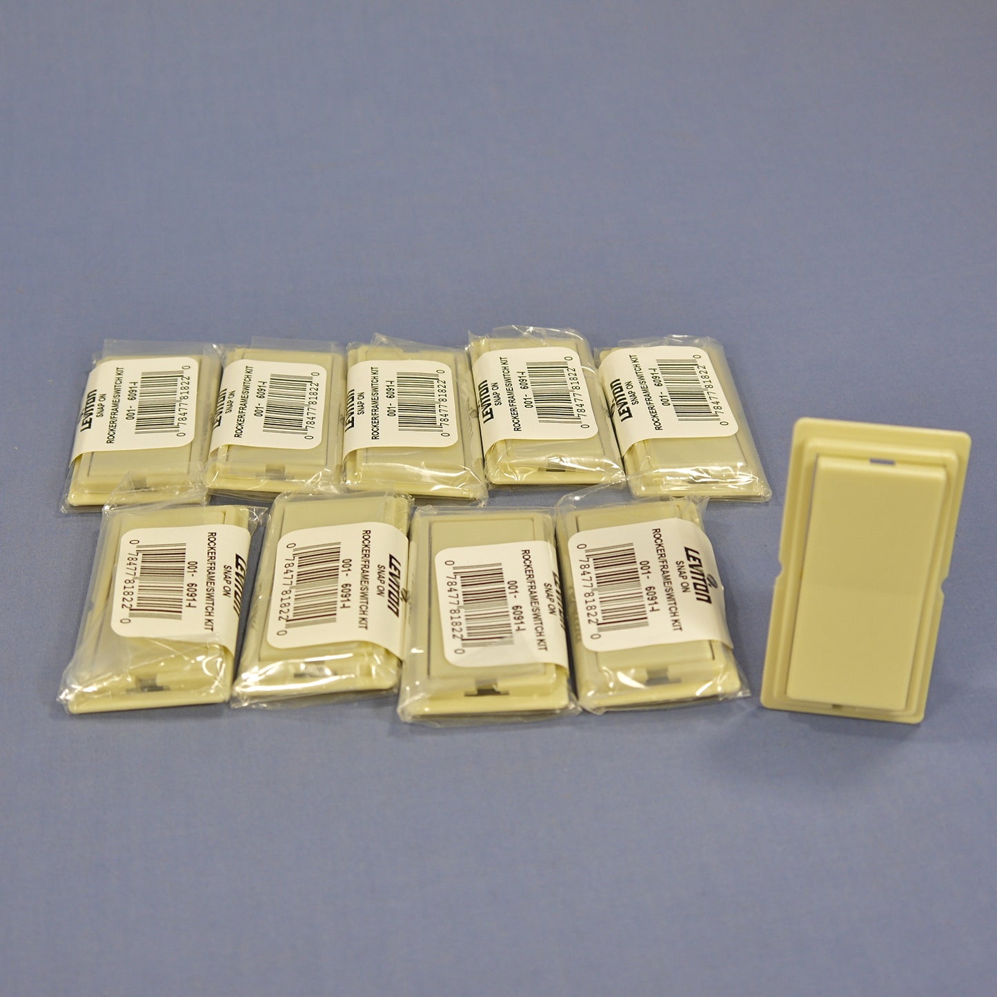 10 Leviton DHC Ivory Color Change Conversion Kit for DHC Rocker Module 6091-I