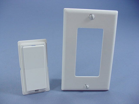 Leviton DHC White Color Change Conversion Kit for DHC Rocker Module 6091-W