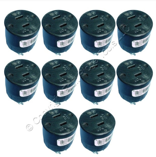 Leviton 612 Straight Blade Connectors Plug Residential 15A 125V NEMA 1-15P 10pk