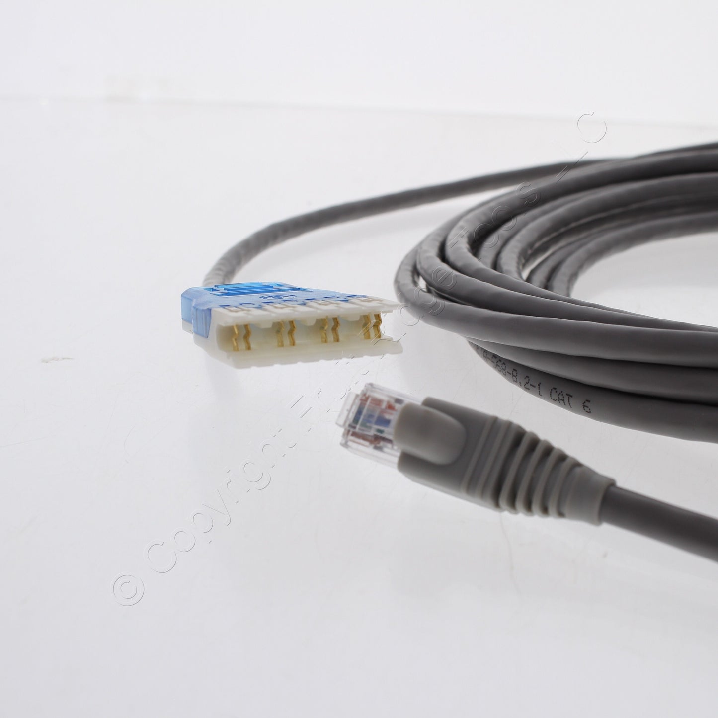 Leviton 234B-20S Gray 20ft Cat6 Ethernet Cable LAN Data Center LAN RJ Patch Cord