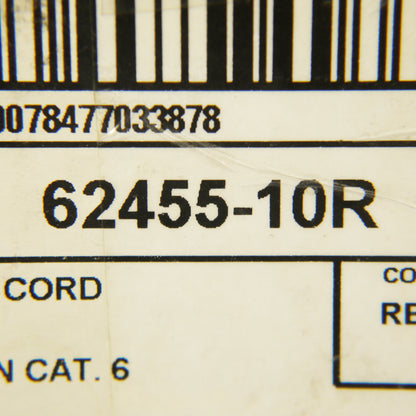 Leviton 62455-10R Red Cat6 10ft Ethernet Cable Data Patch Cords Network 10-Pack