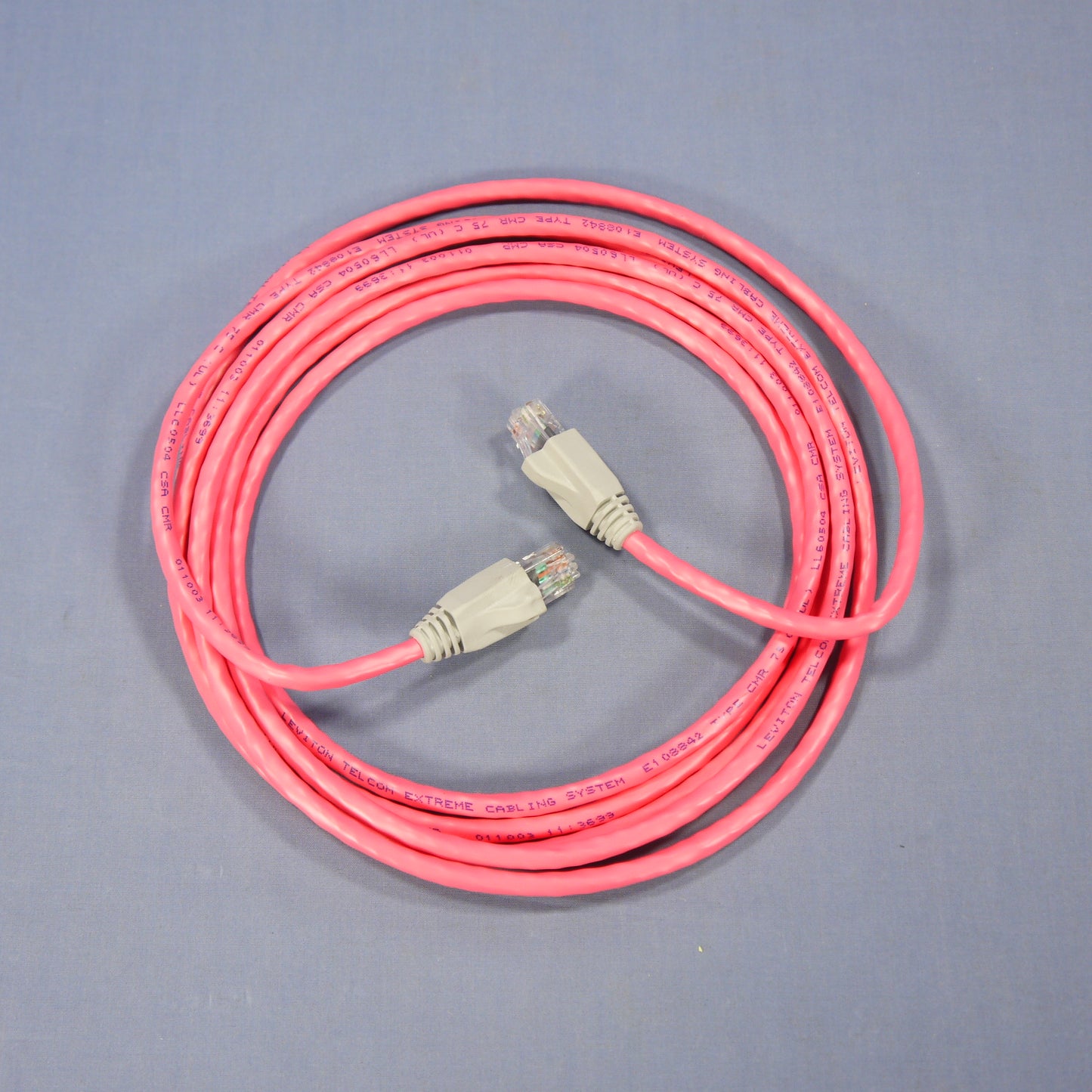 Leviton 62455-10R Cat6 Red 10ft Ethernet Cable Data Patch Cord Network Booted