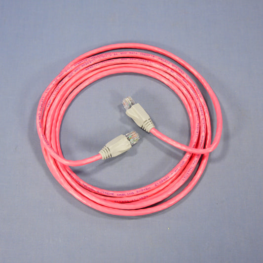Leviton 62455-10R Cat6 Red 10ft Ethernet Cable Data Patch Cord Network Booted